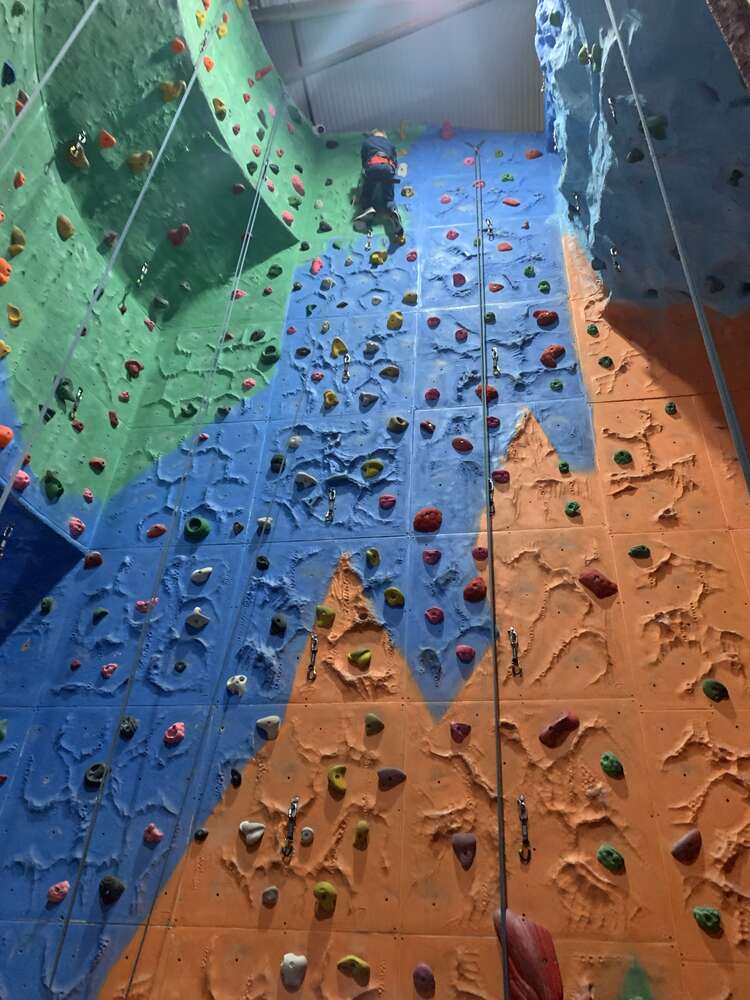 Cubs go wall climbing