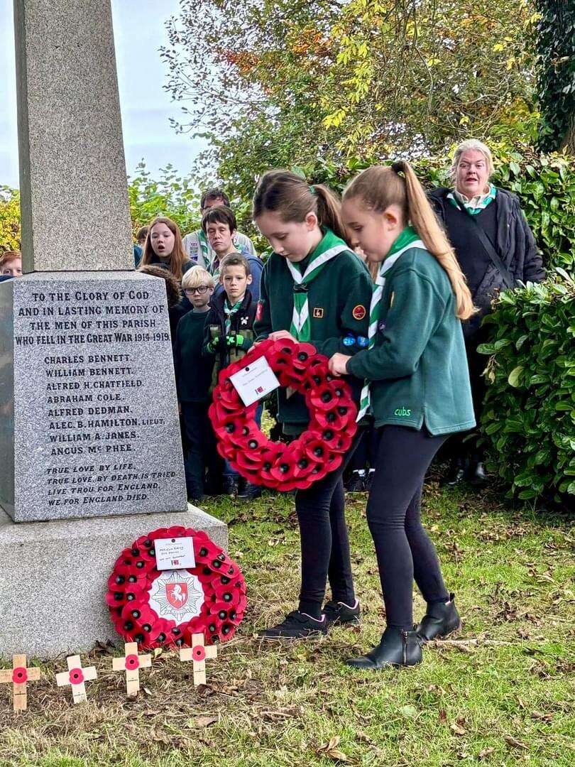 Group attend remererance service 2024