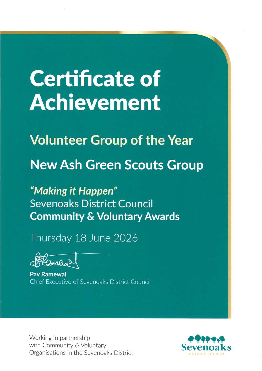 Group wins Community Award